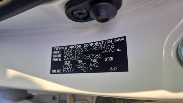 2015 Toyota Camry WHITE - AVV50-1050586
