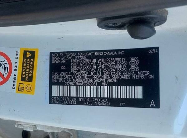 2014 Lexus RX450H White - 2T2BK1BA4EC269961