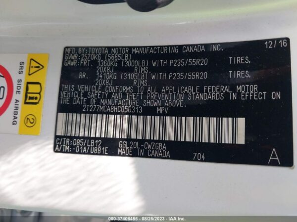 2017 Lexus RX350 White - 2T2ZZMCA8HC050313