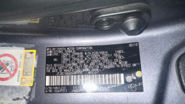 Lexus Rx 450 2013 Gray 3.5L 6 — JTJBC1BA6D2447709