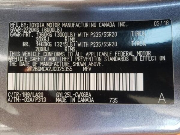 2018 Lexus Rx 450h BASE Silver 3.5 — 2T2BGMCA2JC025355