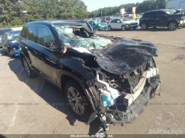 Toyota Highlander Xle 2015 Black 3.5L — 5TDJKRFH9FS191875