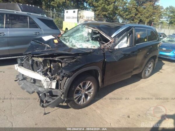 Toyota Highlander Xle 2015 Black 3.5L — 5TDJKRFH9FS191875