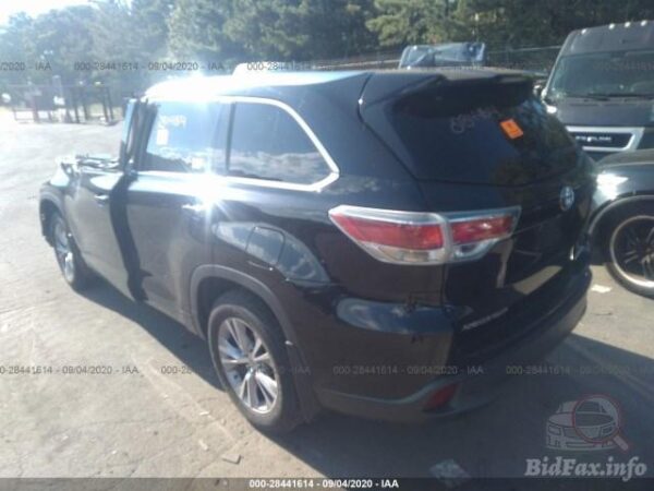 Toyota Highlander Xle 2015 Black 3.5L — 5TDJKRFH9FS191875