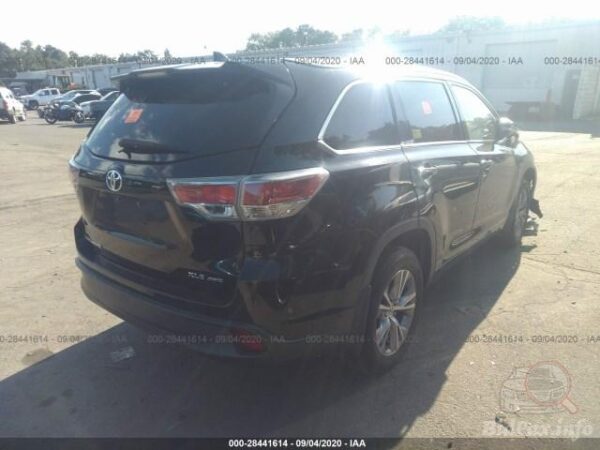 Toyota Highlander Xle 2015 Black 3.5L — 5TDJKRFH9FS191875